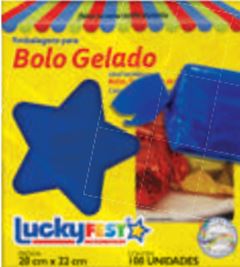 EMBALAGEM BOLO GELADO AZUL PCT LUCKYFEST