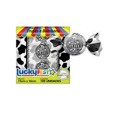 EMB P/ TRUFA SABOR LEITE LUCKYFEST 100UN