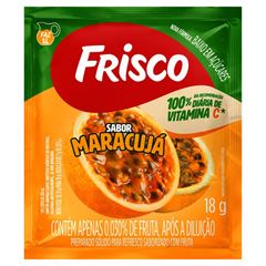 REFRESCO EM PO MARACUJA FRISCO PCT 18G