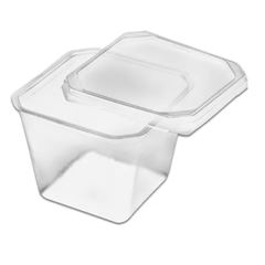 TAMPA E SOBRETAMPA PP 200ML QUADRADO COM 300UN ULTRA