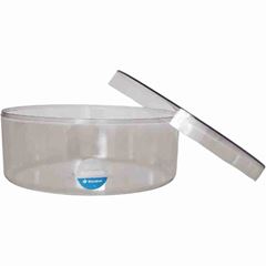 CAKE BOX CRISTAL REDOND C/TAMPA 2L 2PC