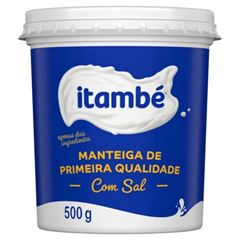 MANTEIGA 1A QUALIDADE PT 500G ITAMBE RESF IG