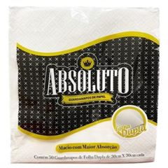 GUARDANAPO ABSOLUTO FD 30X30 C/ 50 FLS