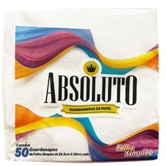 GUARDANAPO ABSOLUTO FS 22,5X20 C/ 50 FLS