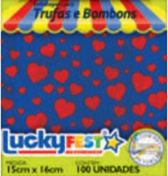 EMB PARA TRUFA DECOR CORACOES AZUL ESCURO (PCT C/ 100 UND.)
