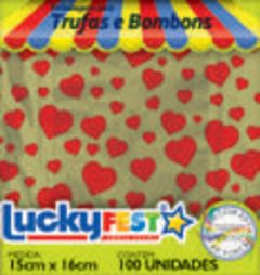 EMB PARA TRUFA DECOR CORACOES OURO RICO (PCT C/ 100 UND.)
