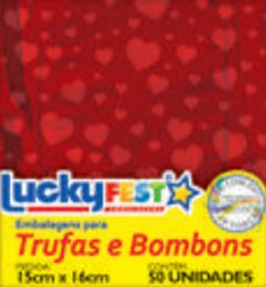 EMB PARA TRUFA DECOR CORACOES VERMELHO (PCT C/ 100 UND.)