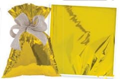 KIT PRESENTE METALIZADO LISO OURO BRILHANTE 25X35 (1 FARDO C/ 30 KITS)