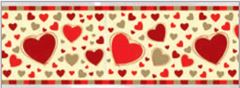 KIT SACO POLI CESTA AUTOSSERVICO AMOR I LOVE YOU VERMELHO 45X60 (1 FARDO C/10KITS)