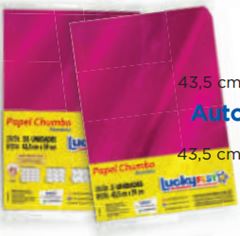 PAPEL CHUMBO LISO PINK 12X11,8 (PCT C/300 UND.)
