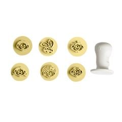 KIT CARIMBOS TURMA DA MONICA AMARELO (2,5 CM) - 7 PC