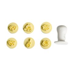 KIT CARIMBOS CHICO BENTO AMARELO (2,5 CM) - 7 PC