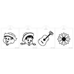 KIT MINI STENCILS CHICO BENTO - 4 PC