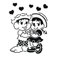STENCIL MEDIO CHICO BENTO E ROSINHA - 1 PC