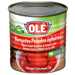 TOMATES PELADOS INTEIROS OLE 2,5KG