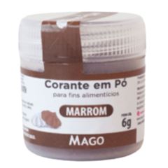 CORANTE EM PO PARA FINS ALIMENTICIO MARROM MAGO 6G