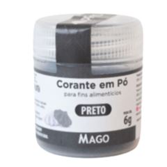 CORANTE EM PO PARA FINS ALIMENTICIO PRETO MAGO 6G