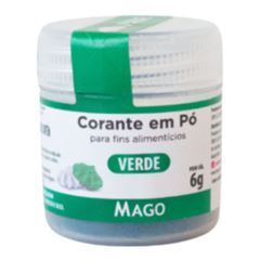 CORANTE EM PO PARA FINS ALIMENTICIO VERDE MAGO 6G