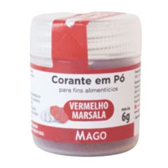 CORANTE EM PO PARA FINS ALIMENTICIO VERMELHO MARSALA MAGO 6G