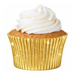 FORMINHA CUPCAKE METALIZADA OURO N0 MAGO 24UN