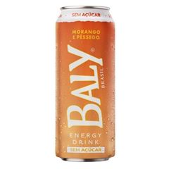 ENERGETICO MORANGO E PESSEGO SEM ACUCAR BALY 473ML