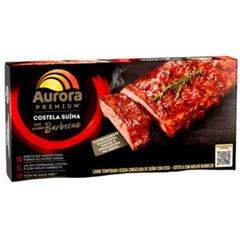 COSTELA BARBECUE TEMP COZ SUINO C OSSO AURORA 900G
