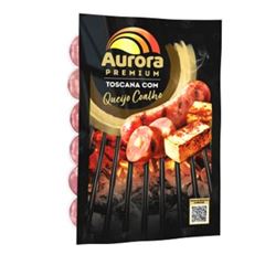 LINGUICA SUINA RECHEADA COM QUEIJO COALHO AURORA 500G
