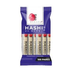 HASHI BAMBU CHANFRADO PLAST HINATA 100 PARES