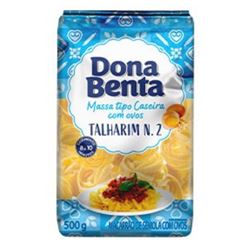 MACARRAO TALHARIM CASEIRO OVOS N2 DONA BENTA 500G