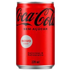 REFR COCA COLA SEM ACUCAR SLEEK LT 220ML