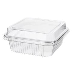 D655 POTE QUADRADO COM TAMPA ARTICULADA PARA SOBREMESAS E SALGADOS 300ML