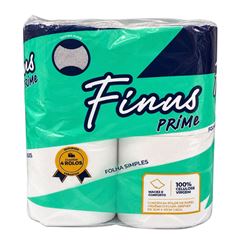 PAPEL HIGIENICO 100% CELULOSE FINUS PRIME 4X30M