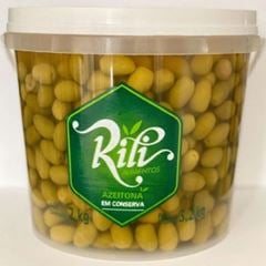 AZEITONA VERDE MEDIA COM CAROCO BD RILI 2KG