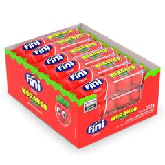 CHICLE MORANGO AZEDINHO FINI 18X14G