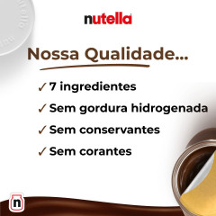 NUTELLA CREME DE AVELÃ COM CACAU, 650G