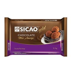 CHOCOLATE MEIO AMARGO SICAO NOBRE BARRA 2,1KG